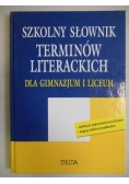 Szkolny słownik terminów literackich