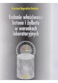 Badanie właściwości betonu i żelbetu w warunkach laboratoryjnych