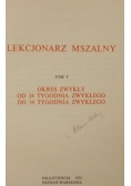 Lekcjonarz mszalny