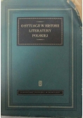 O sytuacji w historii literatury polskiej