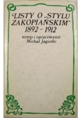 Listy o stylu zakopiańskim