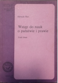 Wstęp do nauk o państwie i prawie