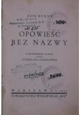 Opowieść bez nazwy, 1931 r.