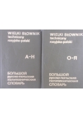 Wielki słownik techniczny rosyjsko - polski - zestaw dwóch książek