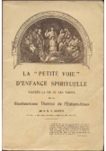 La Petite voie D'Enfance spirituelle, 1923 r.