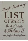 List otwarty do J.C.Mości Wilhelma II