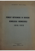 Powiat witkowski w okresie reewolucji niemieckiej 1918/1919