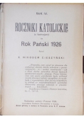 Roczniki katolickie. Rok pański, 1926 r.
