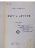 Listy z Afryki, 1923 r.