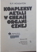 Kompleksy metali w chemii organicznej