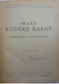 Mały kodeks karny komentarz i orzecznictwo, 1949 r.