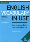 English Vocabulary in Use Pre-intermediate and Intermediate with answers
