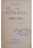 Przelotne wrażenia z podróży do Rzymu, 1899 r.