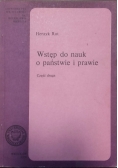 Wstęp do nauk o państwie i prawie
