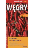 Węgry mapa samochodowa 1:520 000