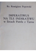 Imperatiwus na tle indikatiwu w listach Pawła z Tarsu