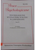 Prace psychologiczne XLVII, Tom IV