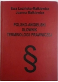 Polsko - Angielski słownik terminologii prawniczej