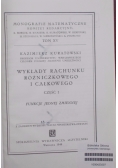 Wykłady rachunku różniczkowego i całkowitego,cz 1-1948r
