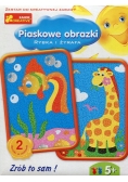 Piaskowe obrazki Rybka i żyrafa