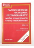Rachunkowość finansowa przedsiębiorstw, cz. I