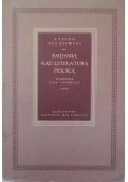 Badania nad literaturą polską