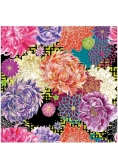 Karnet kwadrat z kopertą Asian Floral