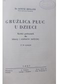 Gruźlica płuc u dzieci , 1937 r.