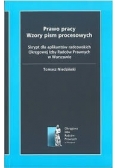 Prawo pracy Wzory pism procesowych