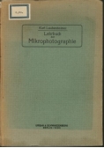 Lehrbuch der Mikrophotographie,1920r.