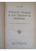 Wiersze polskie w ich dziejowym rozwoju, 1920 r.