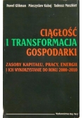 Ciągłość i transformacja gospodarki