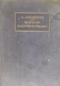 Słownik łacińsko- polski,  1936r.