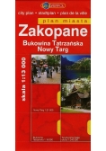 Zakopane Bukowina Tatrzańska Nowy Targ plan miasta