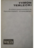Krytyka personalistyczna. Egzystencjalizm chrześcijański