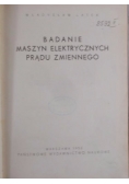 Badanie maszyn elektrycznych prądu zmiennego