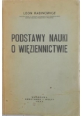 Podstawy nauki o więziennictwie, 1933r.