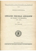 Opisanie inkursji szwedów do Polski i do Krakowa(1655-1657)