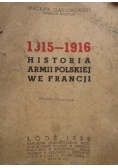 1915-1916 Historia Armii Polskiej we Francji, 1939 r.