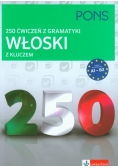 250 ćwiczeń z gramatyki Włoski z kluczem