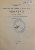 Żywot siostry Benigny Konsolaty Ferrero, 1921 r.
