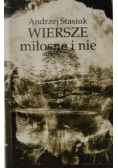 Wiersze miłosne i nie