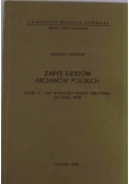 Zarys dziejów archiwów Polskich cz II