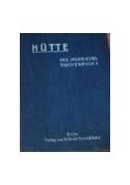 Hutte des ingenieurs taschenbuch I, 1925 r.