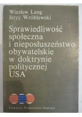 Sprawiedliwość społeczna i nieposłuszeństwo ...