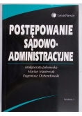 Postępowanie administracyjne i sądowoadministracyjne