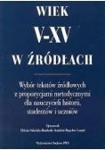 Wiek V-XV w źródłach