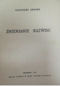 Zmienianie nazwisk, 1935 r.