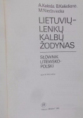 Lietuviu-Lenku Kalbu Zodynas. Słownik litewsko-polski