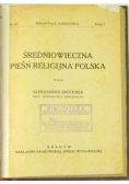 Średniowieczna pieśń religijna Polska, 1923 r.